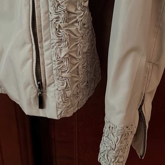 Zara zip up moto biker  jacket Medium M - Picture 3 of 10